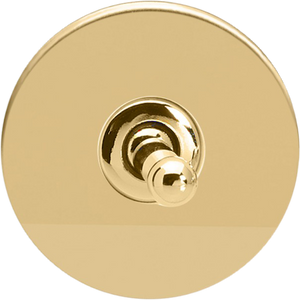 Toggle Switch - Polished Brass