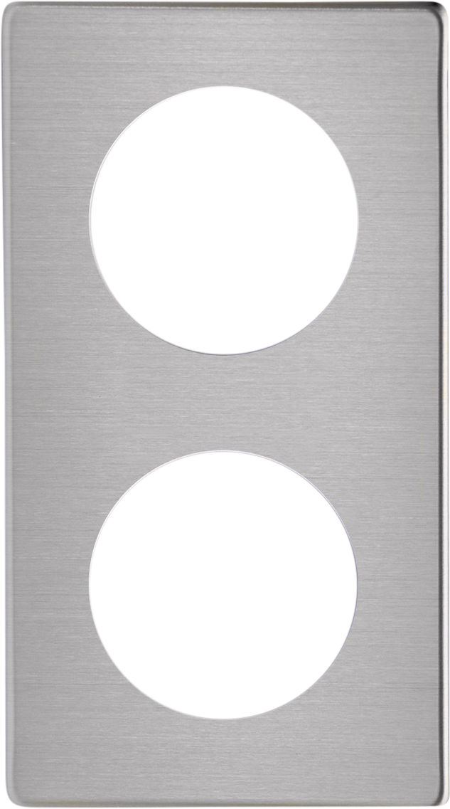 Double Frame - Brushed Steel