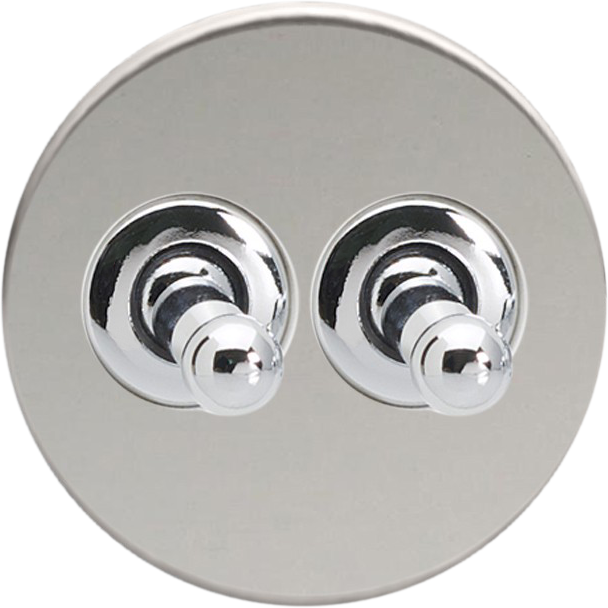 Double Toggle Switch - Chrome