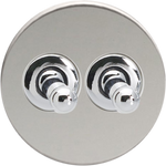 Double Toggle Switch - Chrome