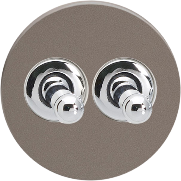 Double Toggle Switch - Pewter