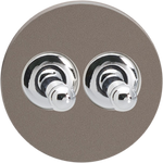 Double Toggle Switch - Pewter