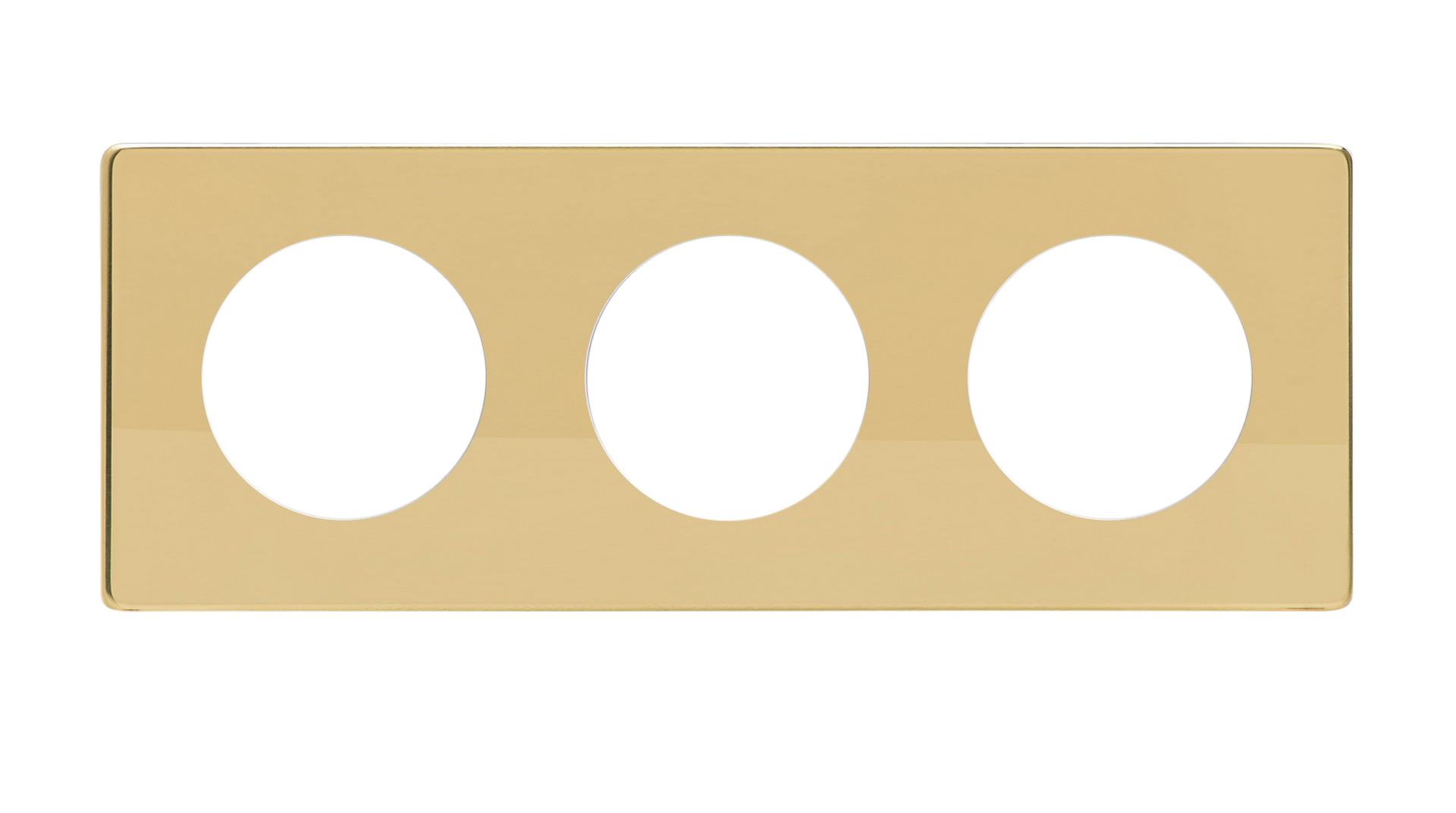 Triple Frame - Polished Brass