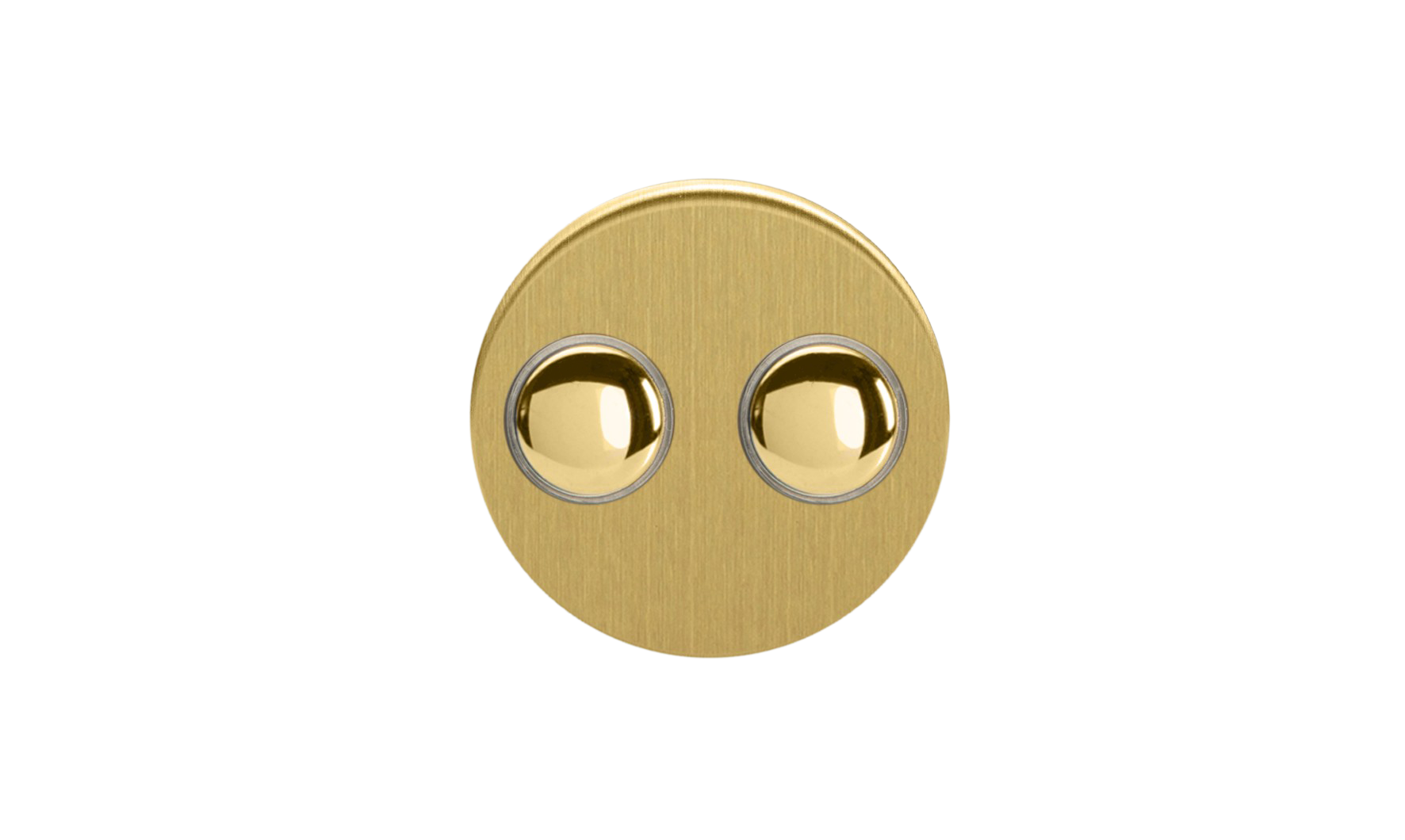 Double Touch Button - Brushed Brass