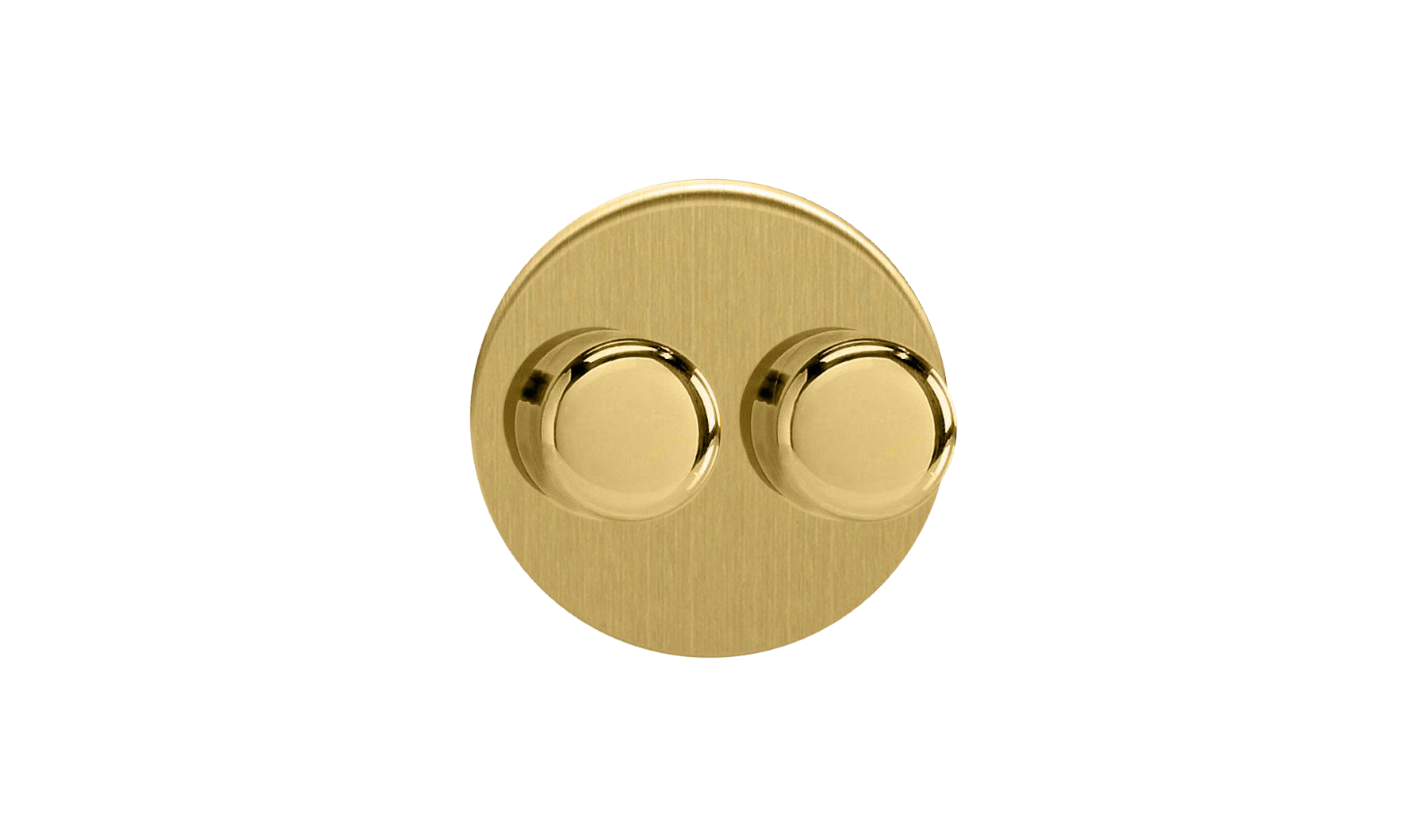 Double Dimmer (Non-LED) - Brushed Brass
