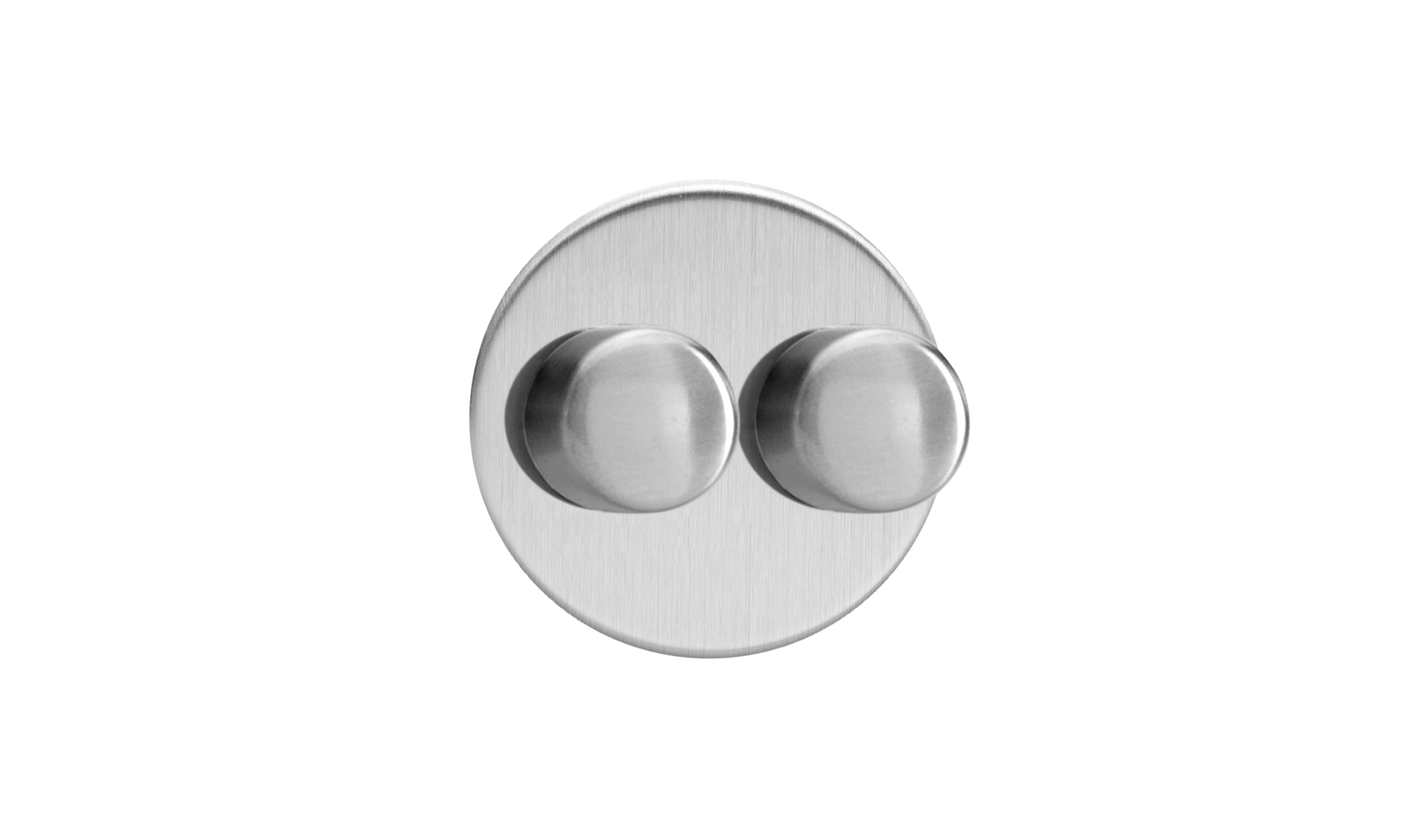 Double Dimmer (Non-LED) - Brushed Steel